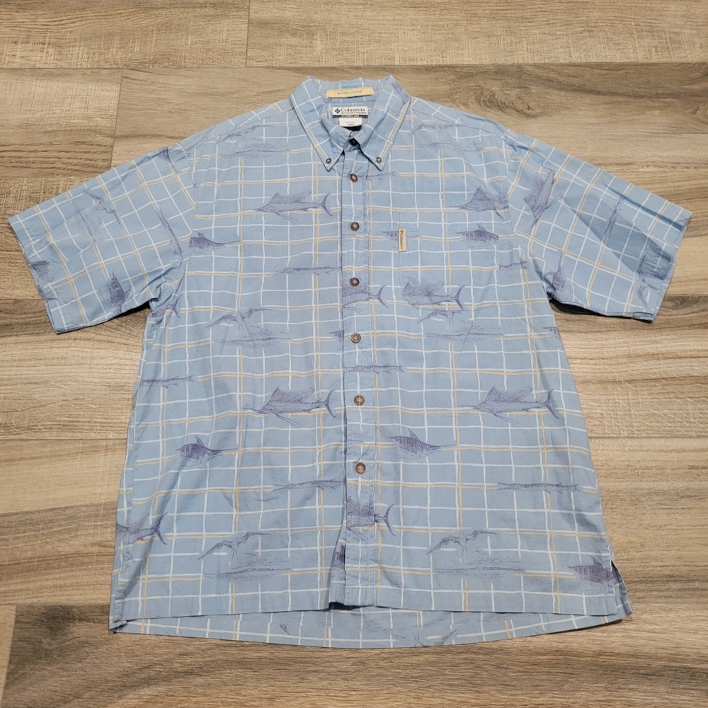 Columbia Sportswear Company River Lodge Collared Button Up Shirt Men's Large